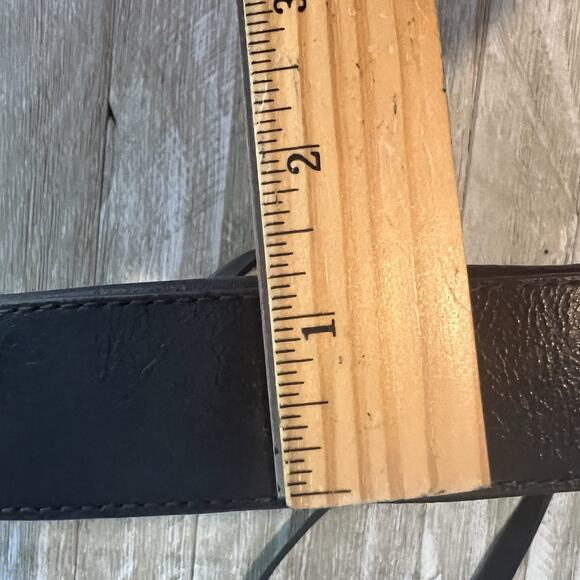 VTG Express Small Leather Hobo Baguette Purse Studded Brown Gold Y2K - Picture 13 of 13